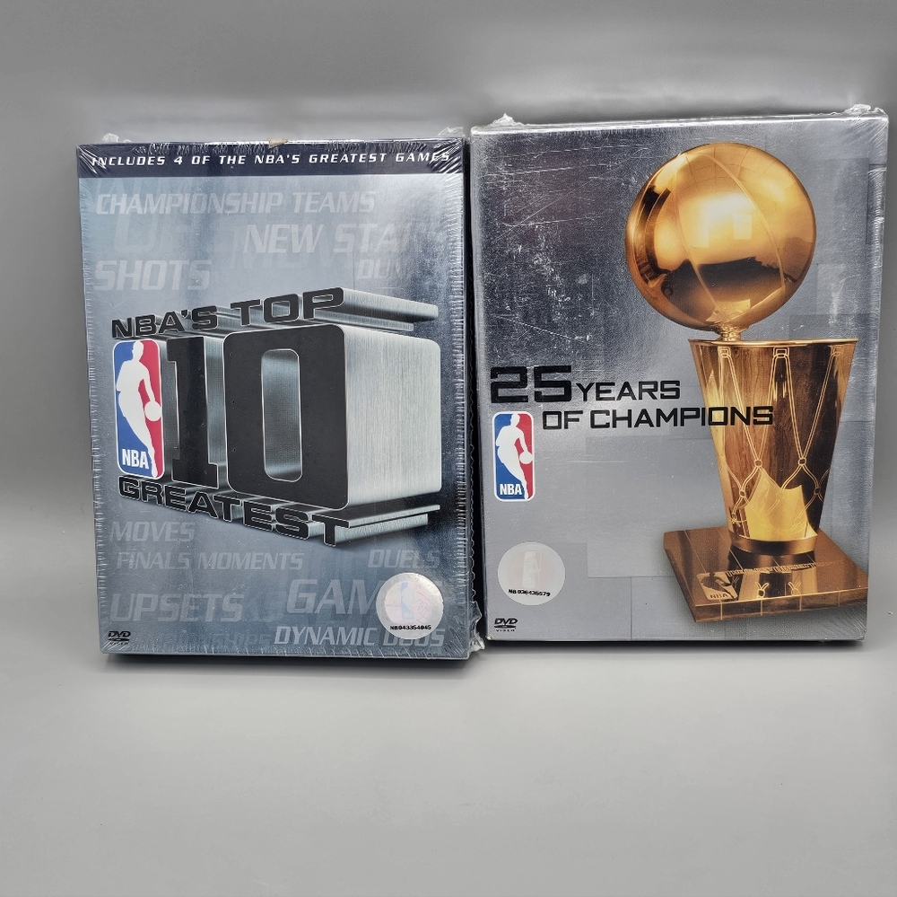 Y2k NBA Top 10 Greatest 25 Years Of Champions DVD Lot Nwt Rare‎ Set Vtg 2005 00s